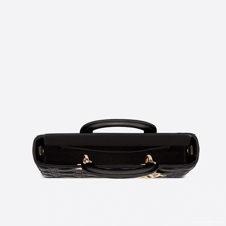 Cheap Cannage Bag Black Lady Lambskin D-Joy Medium 0720 Luxury